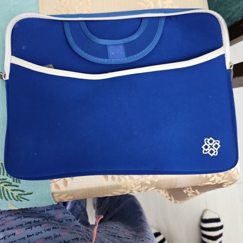 Blue laptop case